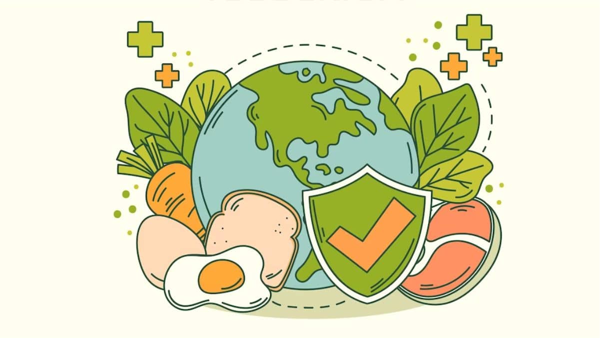 World Food Safety Day Poster Drawing easy| Healthy Diet chart drawing| Draw  Eat Healthy stay healthy - YouTube